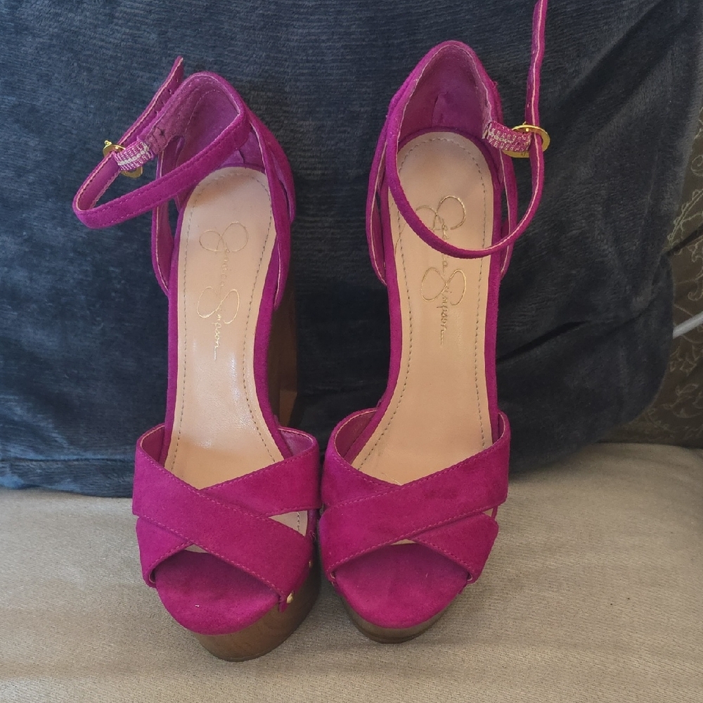 Jessica Simpson Vibrant Pink Heels